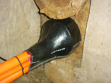 Проходка кабельная после герметизации